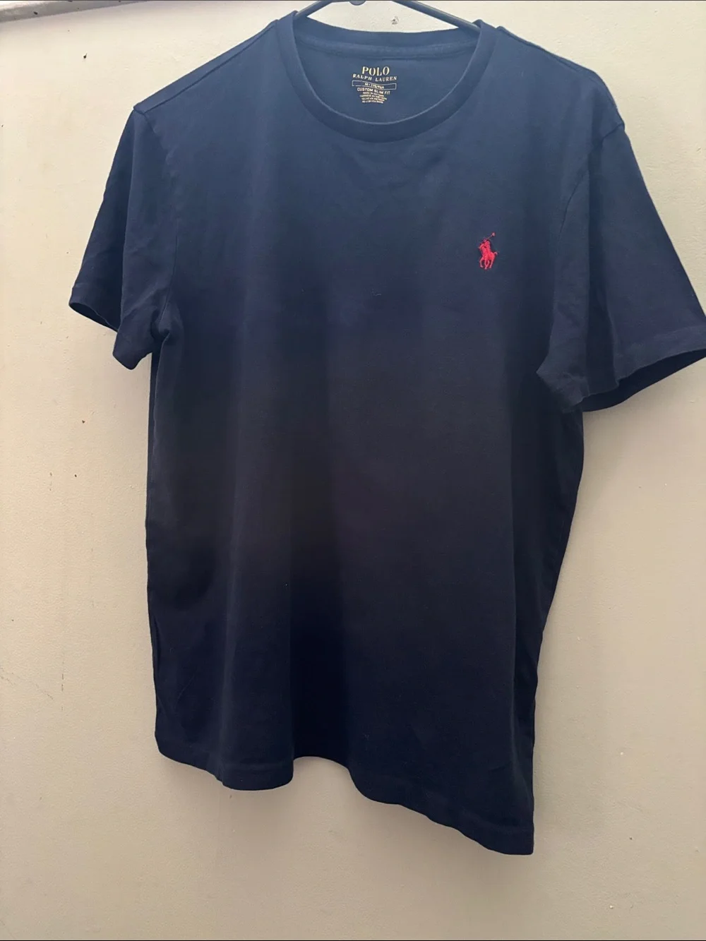 Polo by Ralph Lauren Navy Short Sleeve Tee with Red Pony